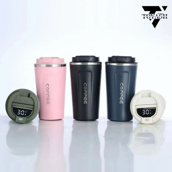 TOYASH Temp-Vacuum Insulated Coffee Mug 510ML Leak-Proof Travel Cup