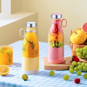 TOYASH Portable Juicer Blender – 150W USB Rechargeable Mixer with 1800mAh Battery, 320ML Built-in Jar for Smoothies & Home Use