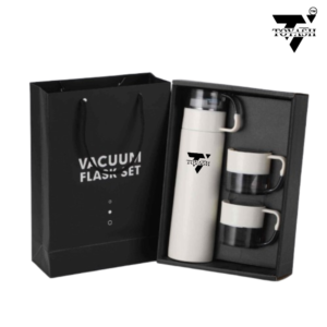 TOYASH 500ml Double Wall Stainless Steel Vacuum Insulated Bottle & Cup Gift Set NEW– Hot & Cold