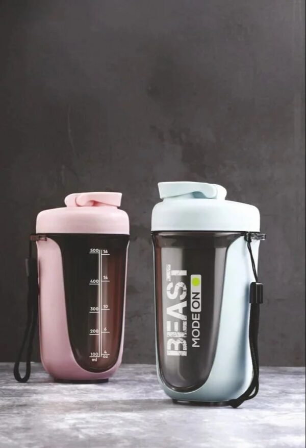 MUSCLE HORN 600mL Gym Protein Shaker Leakproof & BPA-Free