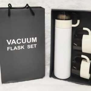 TOYASH 500ml Double Wall Stainless Steel Vacuum Insulated Bottle & Cup Gift Set NEW– Hot & Cold