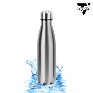 TOYASH Stainless Steel Insulated Cola Bottle (500ml) | Superior Durability | 100% Food-Safe | Leak Proof | BPA-Free Cap (Steel Finish)