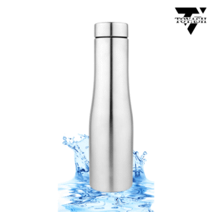 TOYASH Stainless Steel Fridge Water Bottle 1000 ml Single Wall (Pack of 1, Silver, Steel)