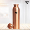 TOYASH Pure Copper Lacquer Coated Water Bottle 1 Litre | BPA Free & Non-Toxic | Leak Proof Office Bottle, Gym, Yoga, Home/Kitchen, Hiking/Trekking, Travel Bottle-PLAIN