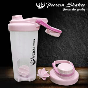 MUSCLE HORN Sport Fitness Shaker Bottle Transparent 800ML