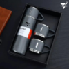 TOYASH 500ml Double Wall Stainless Steel Vacuum Insulated Bottle & Cup Gift Set – Hot & Cold-Grey