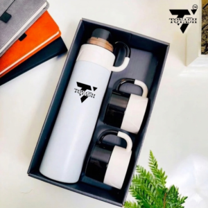 TOYASH 500ml Double Wall Stainless Steel Vacuum Insulated Bottle & Cup Gift Set NEW– Hot & Cold