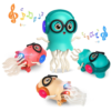 Toyash Magic Electric Dancing Jellyfish Toy with Led Light and Music,Playful Automatic Steer Crawling Dancing Jellyfish with Smart Tentacle Explorer,Dancing Octopus Toy Tummy Time Baby Toys-Multicolor